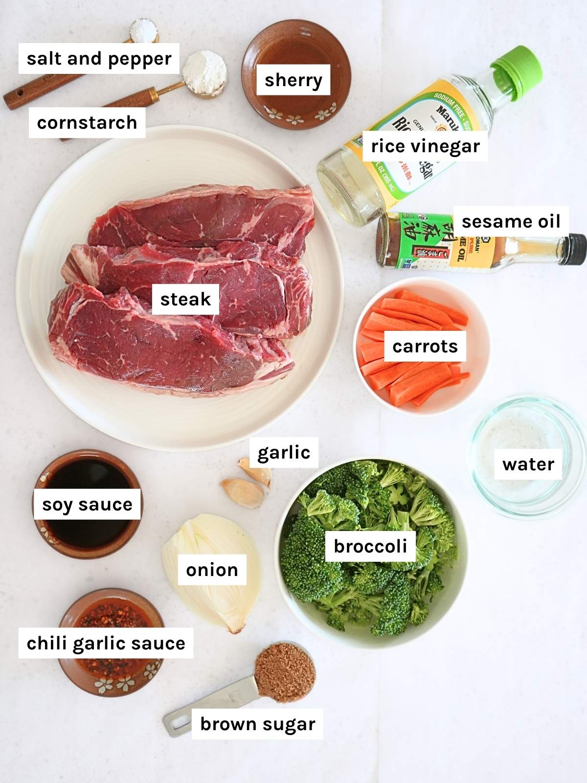 Ingredients displayed and labeled.