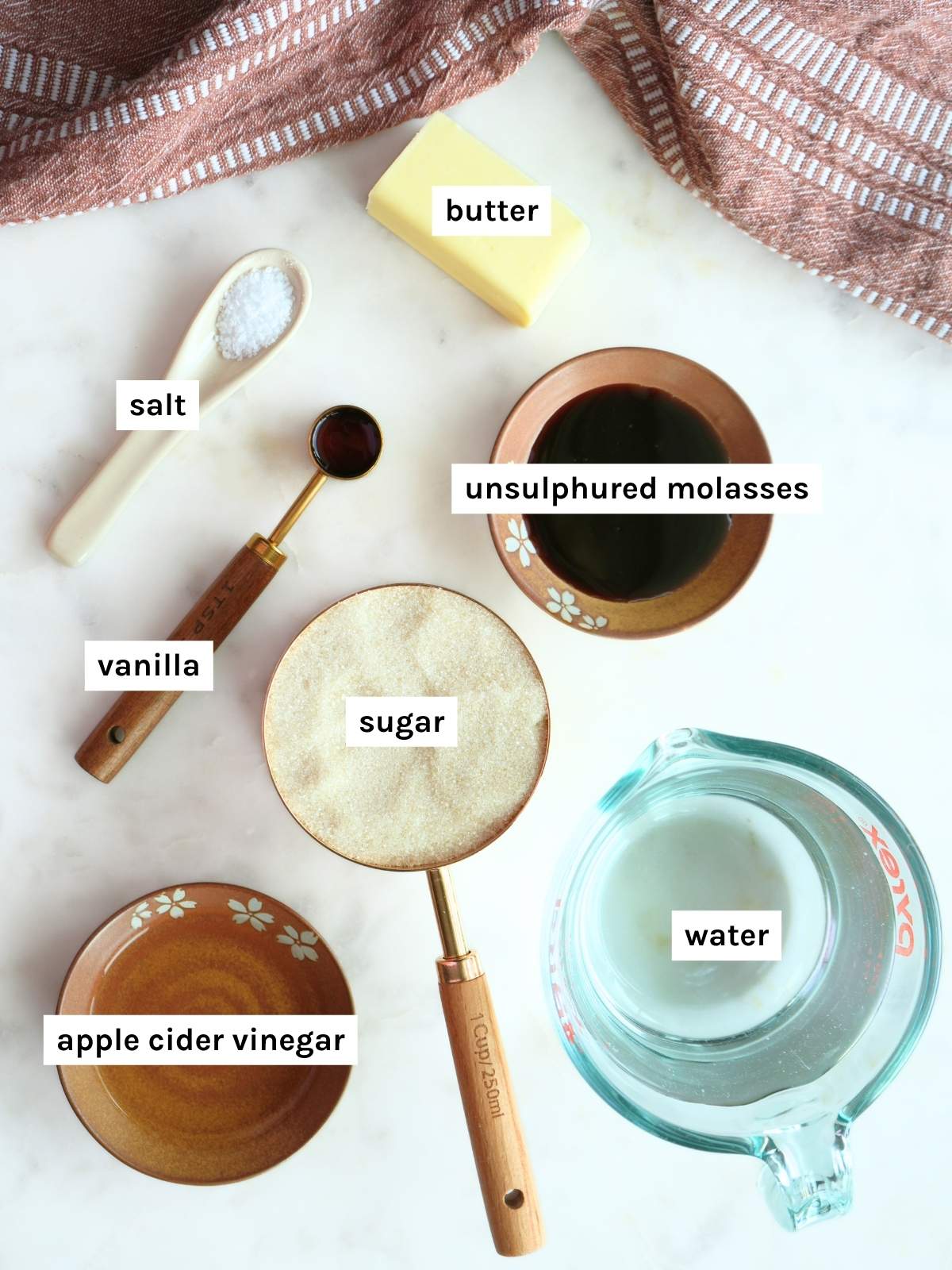 Ingredients displayed and labeled.