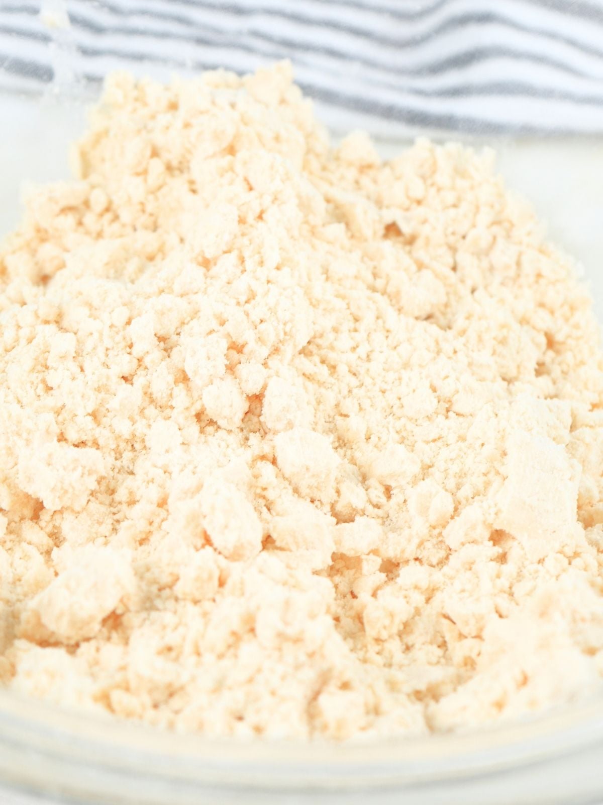 Crumbly sourdough discard tortilla dough.
