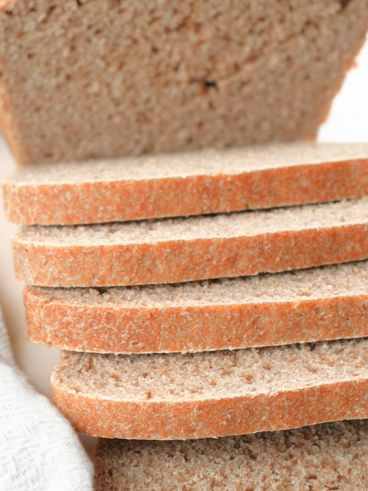 Sliced fresh-milled sourdough sandwich bread.