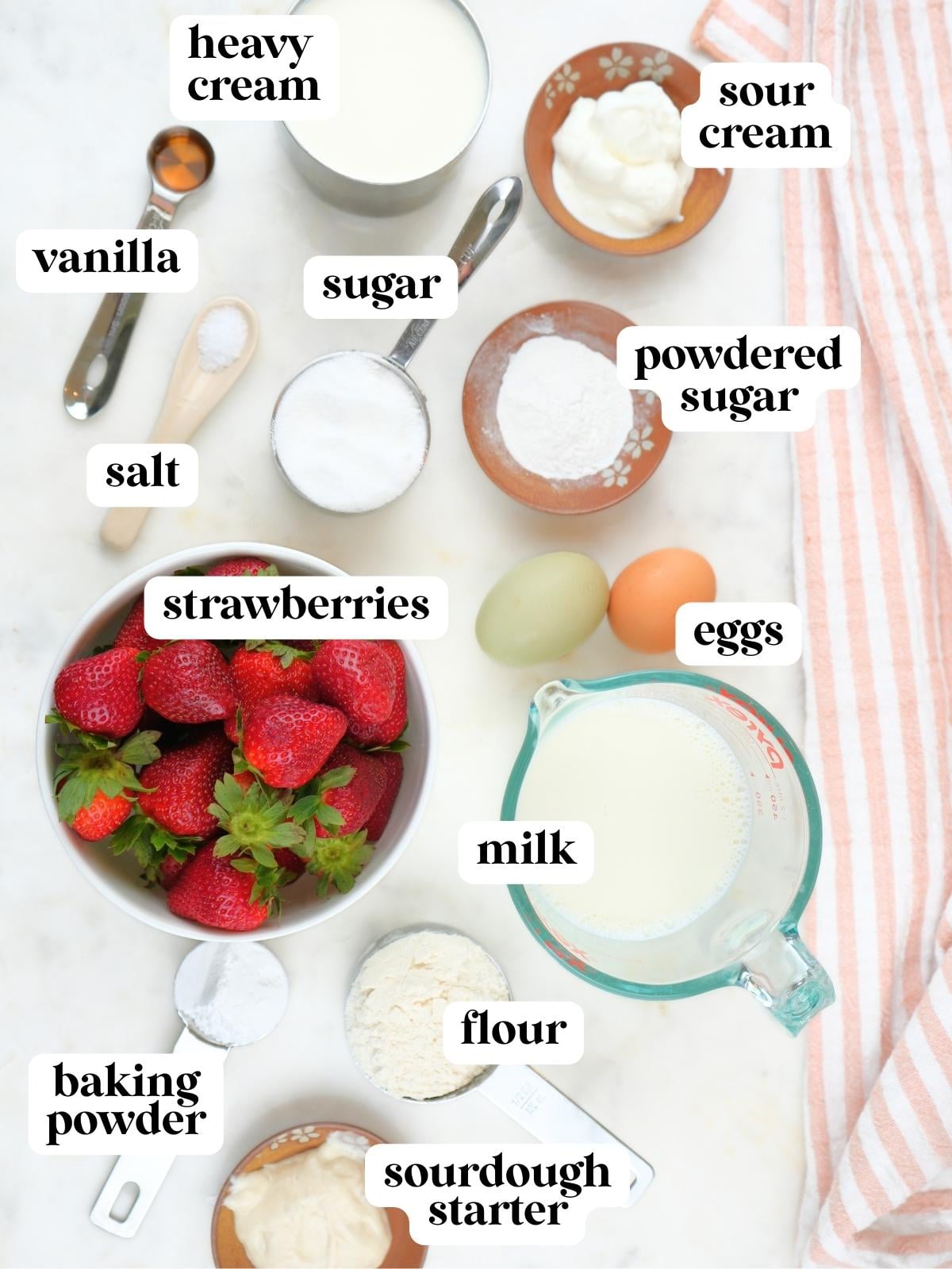 Ingredients displayed and labeled.