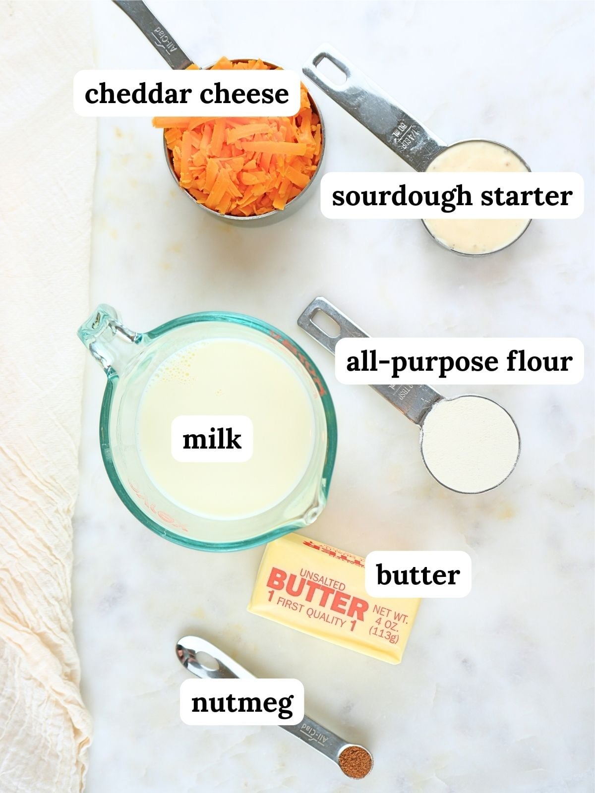 Ingredients displayed and labeled.