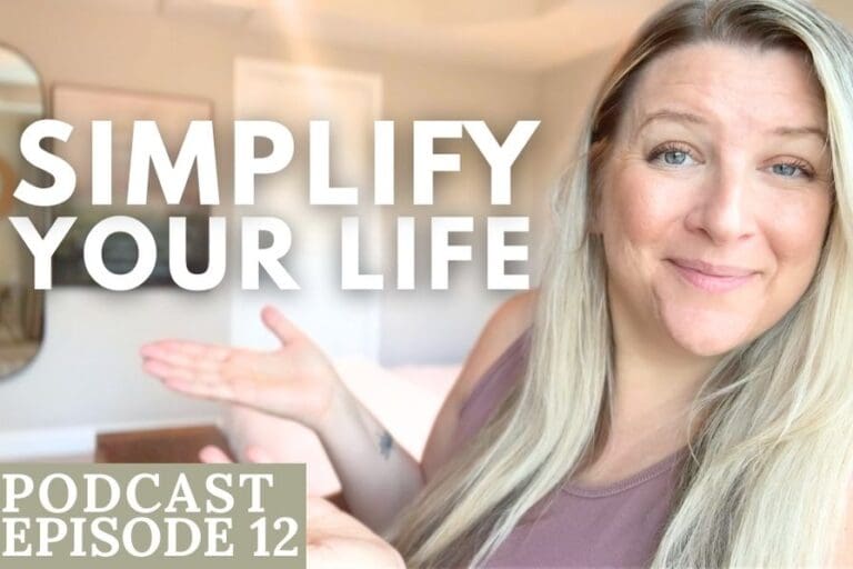 A woman smiling at the camera with text overlay "Simplify Your Life"