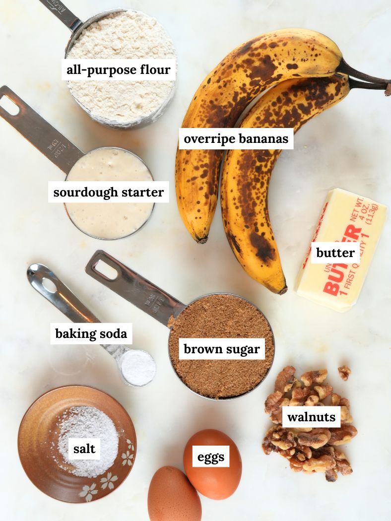 Ingredients displayed and labeled