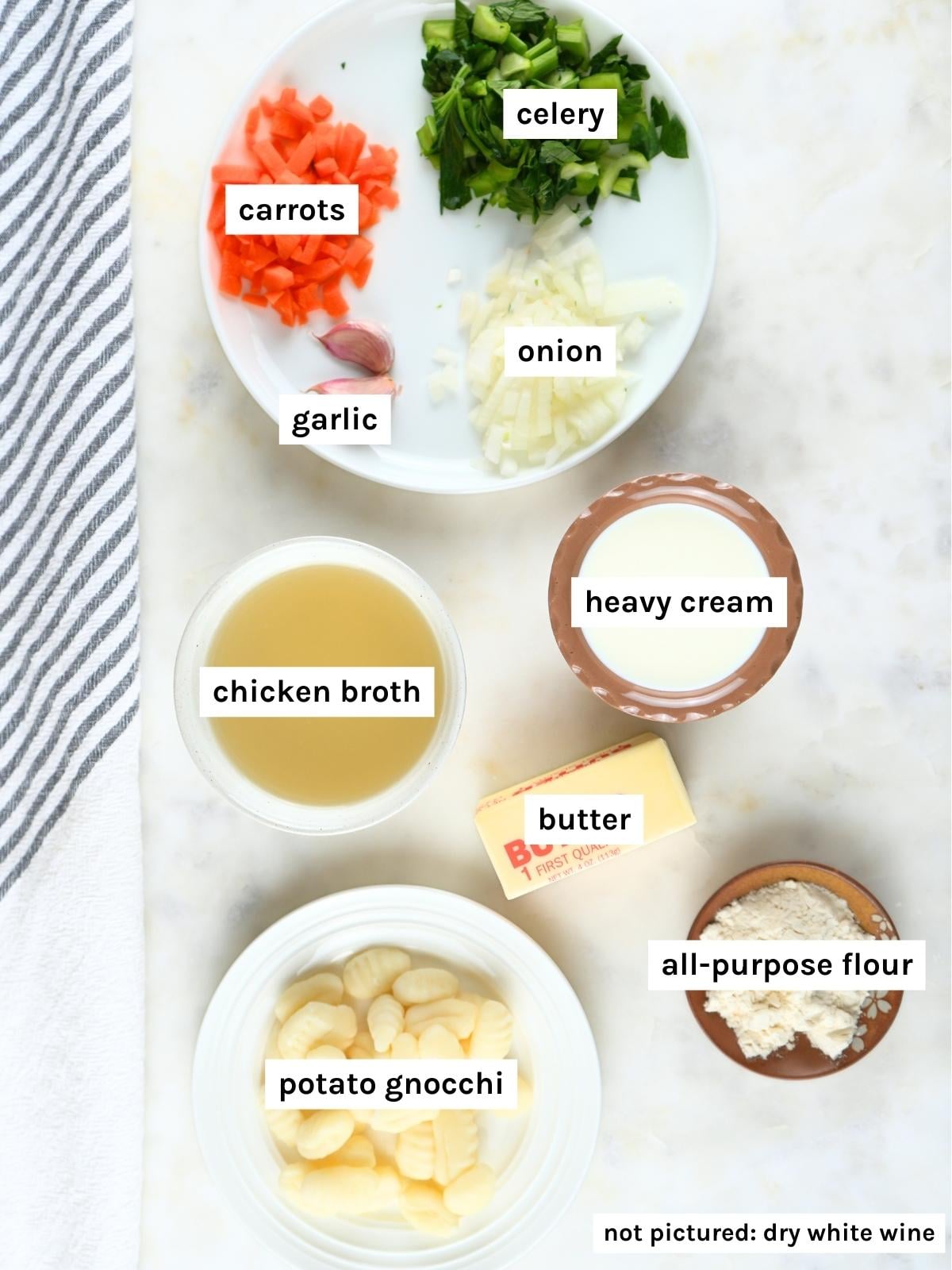 Ingredients displayed and labeled.