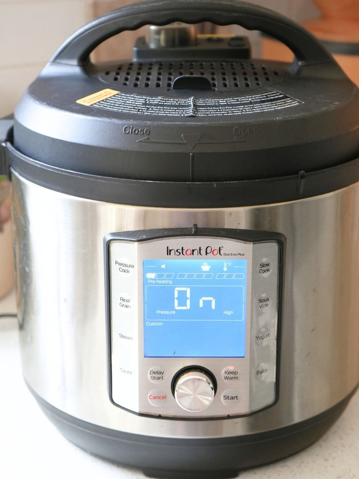 An Instant Pot on a counter.